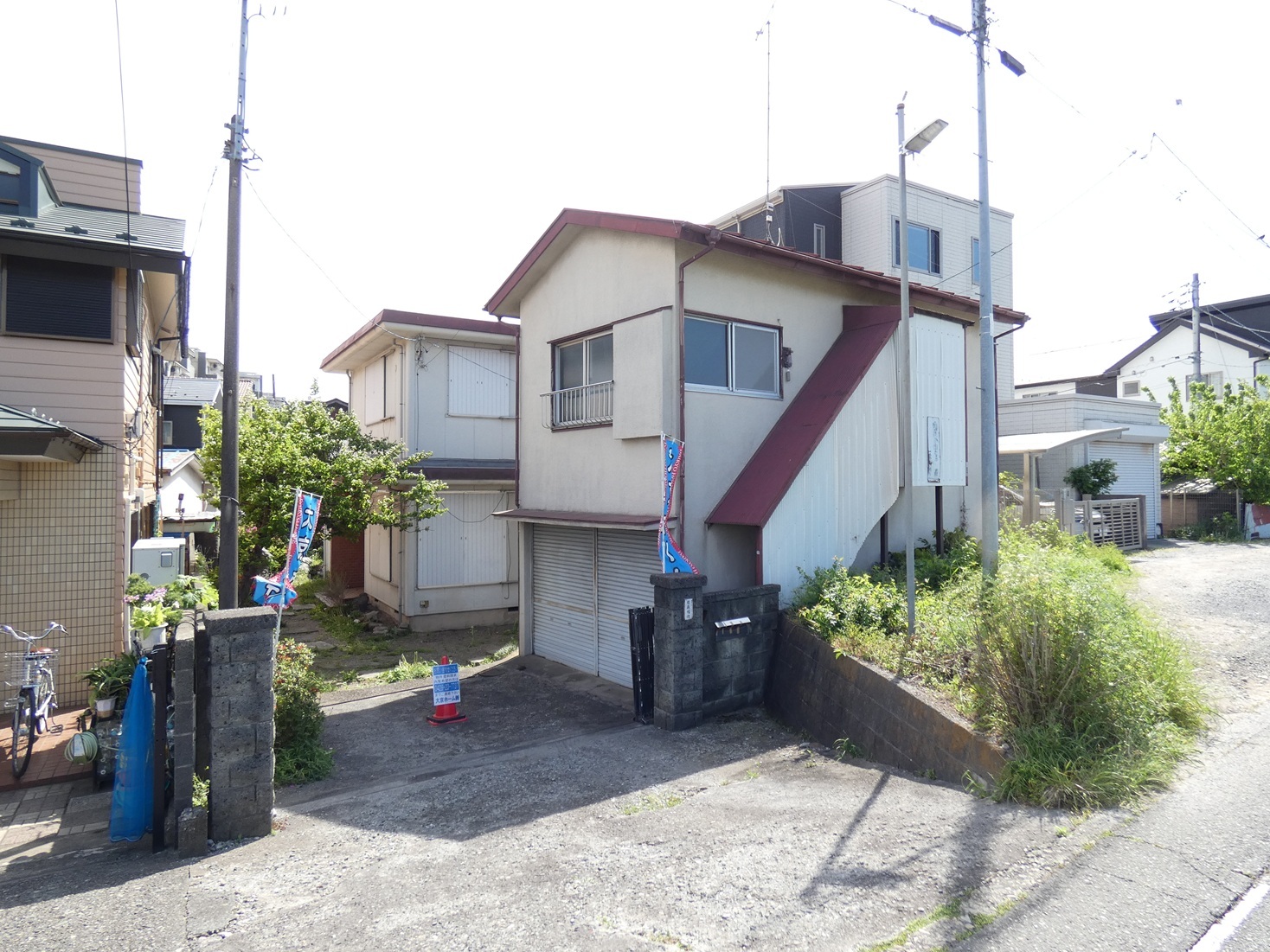 元横山町売地 - 北東側から撮影