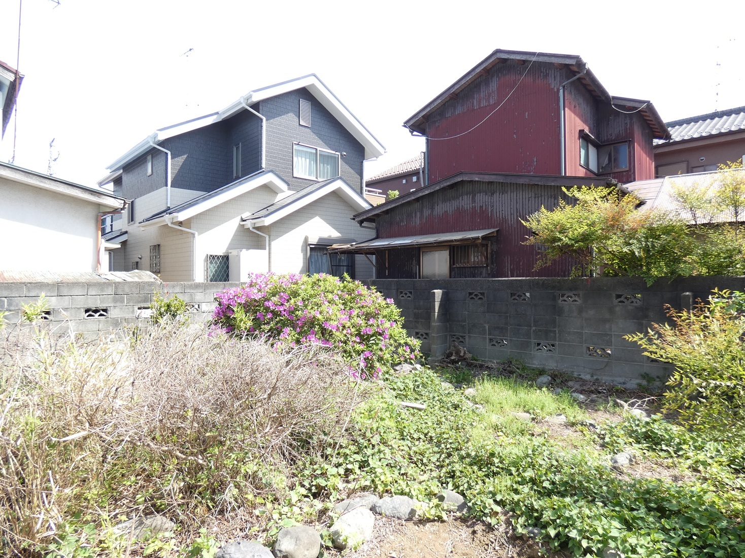 元横山町売地 - 庭先　西側から撮影