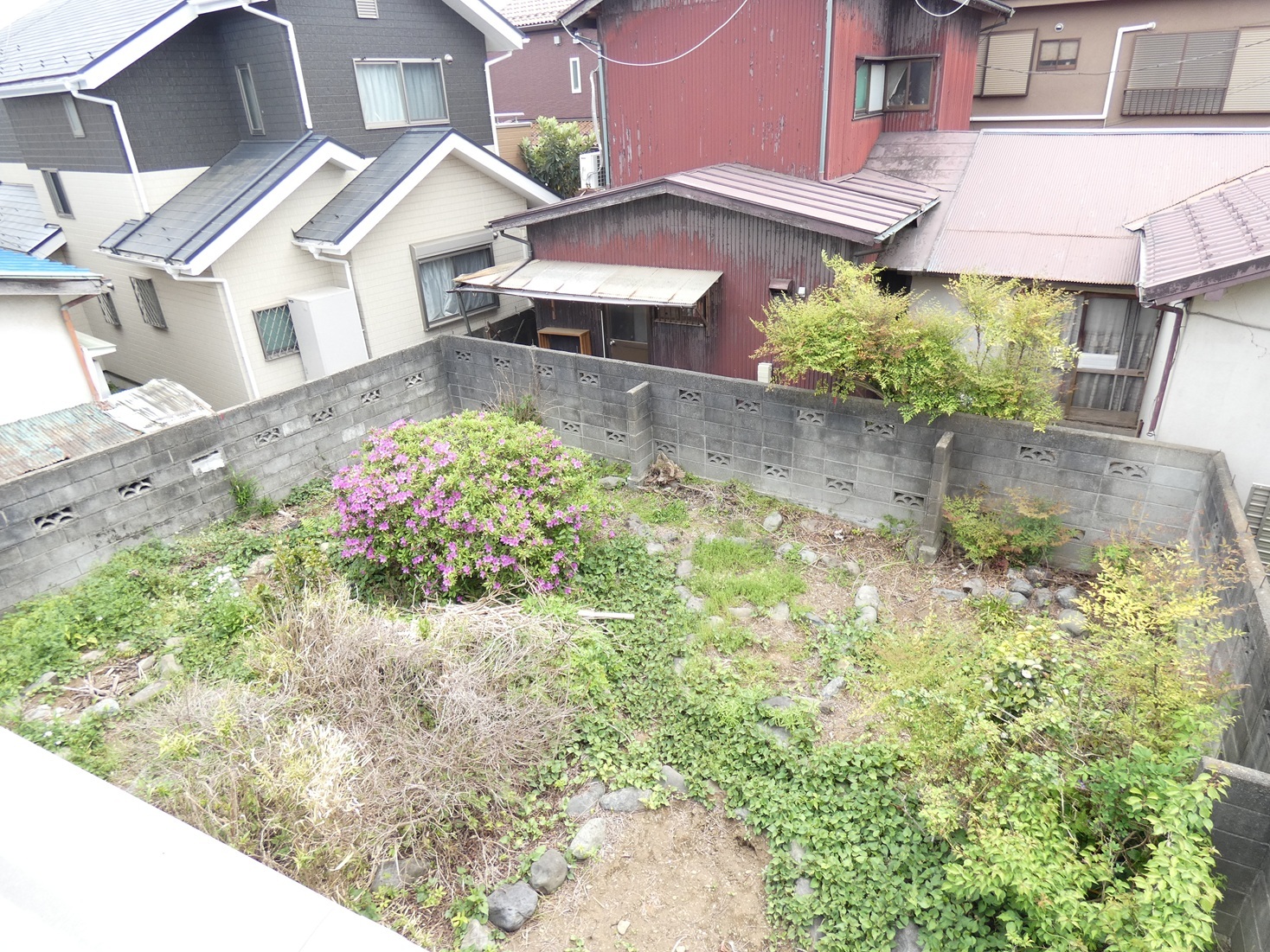 元横山町売地 - 庭先　母屋2階から撮影