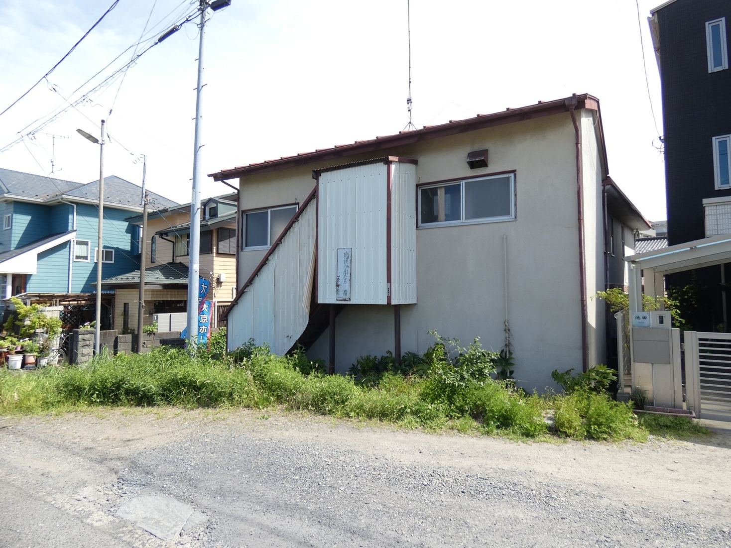 元横山町売地 - 北西側から撮影