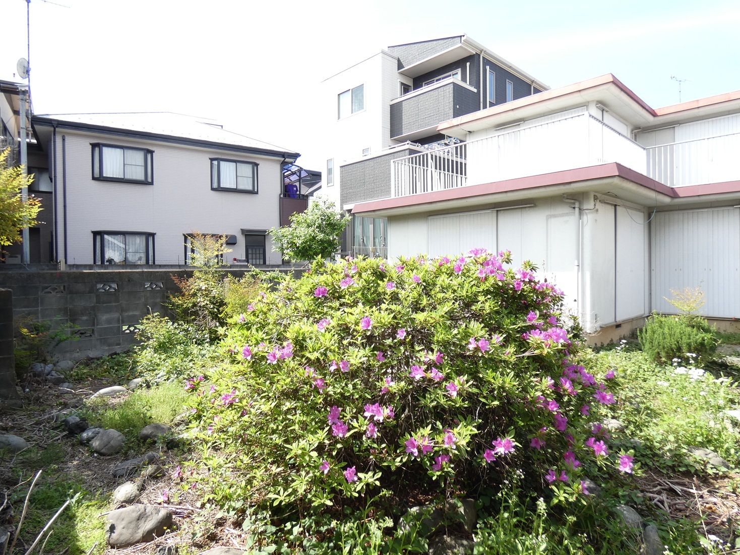 元横山町売地 - 庭先　南東側から撮影