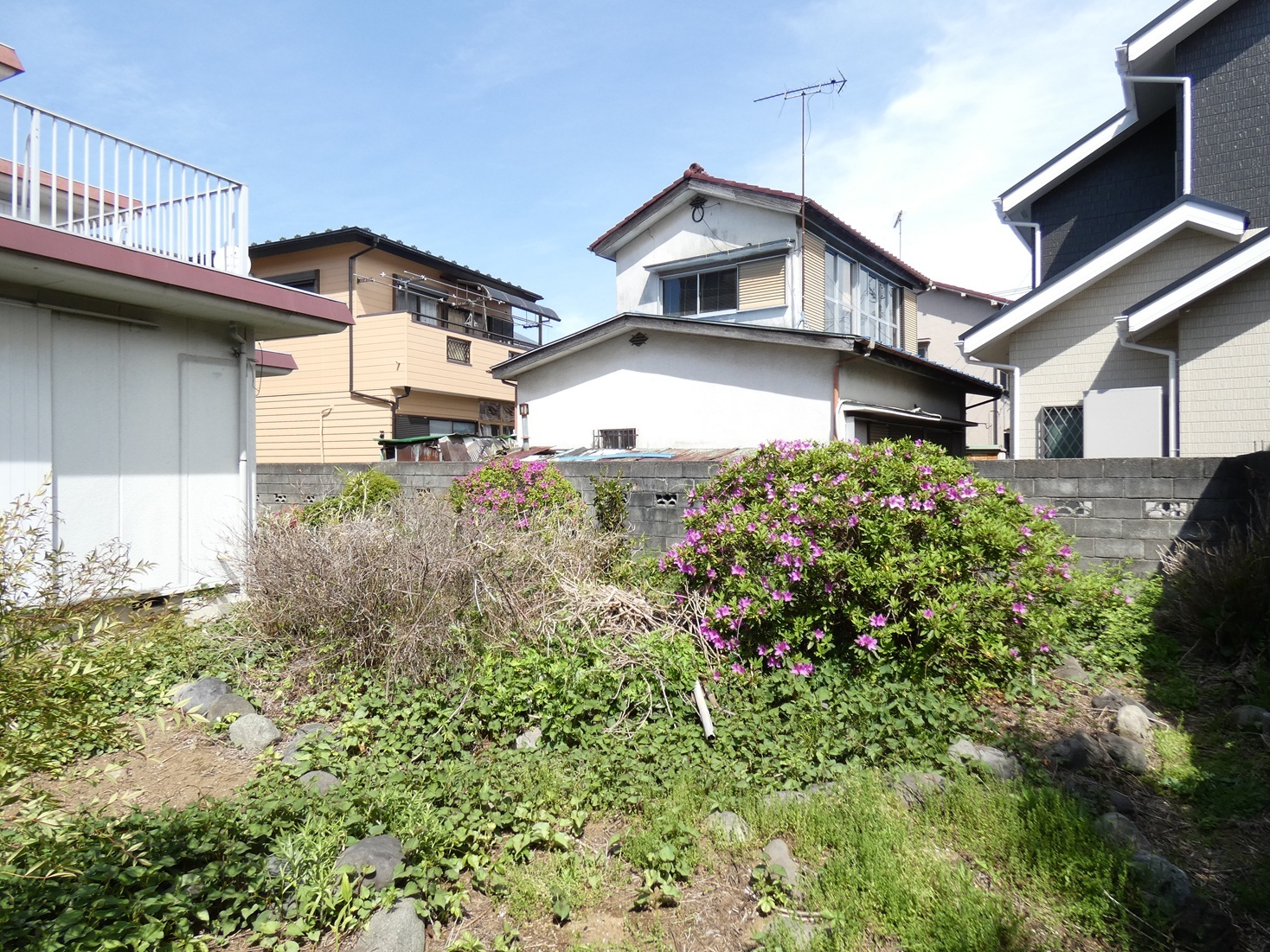 元横山町売地 - 庭先　南西側から撮影