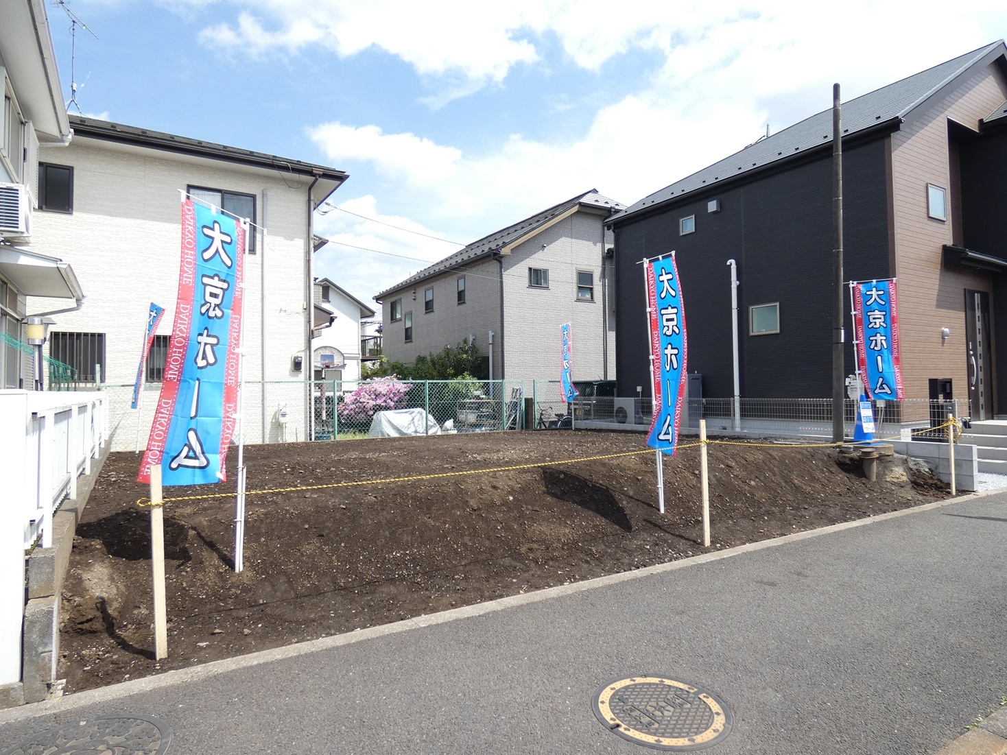 新町売地 - 北西側から撮影