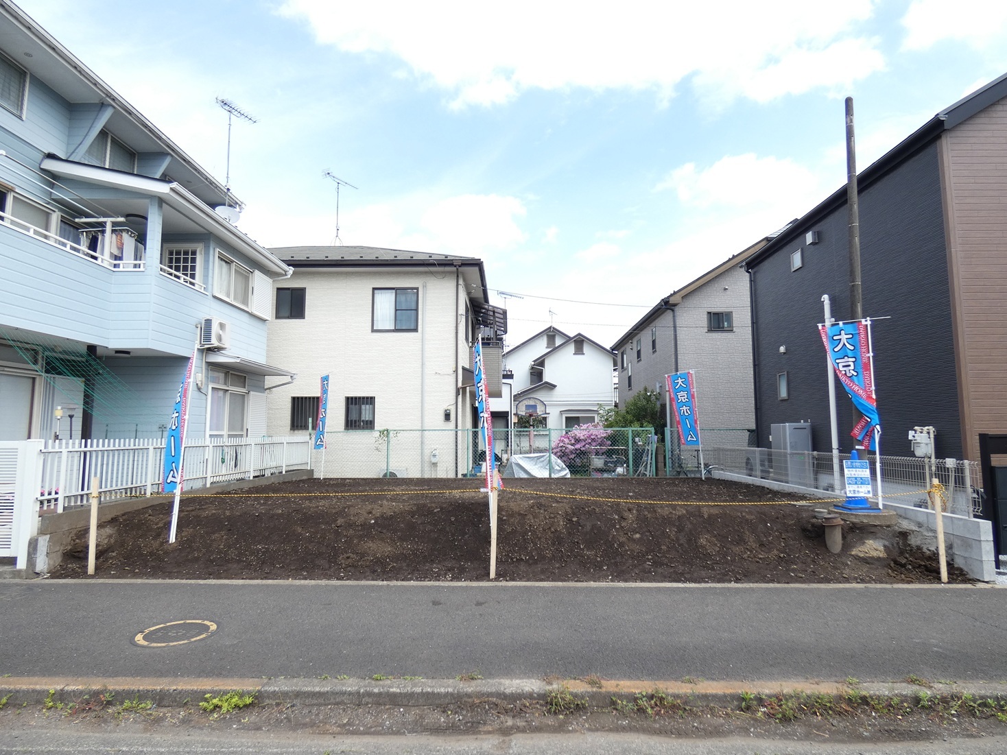 新町売地 - 西側から撮影