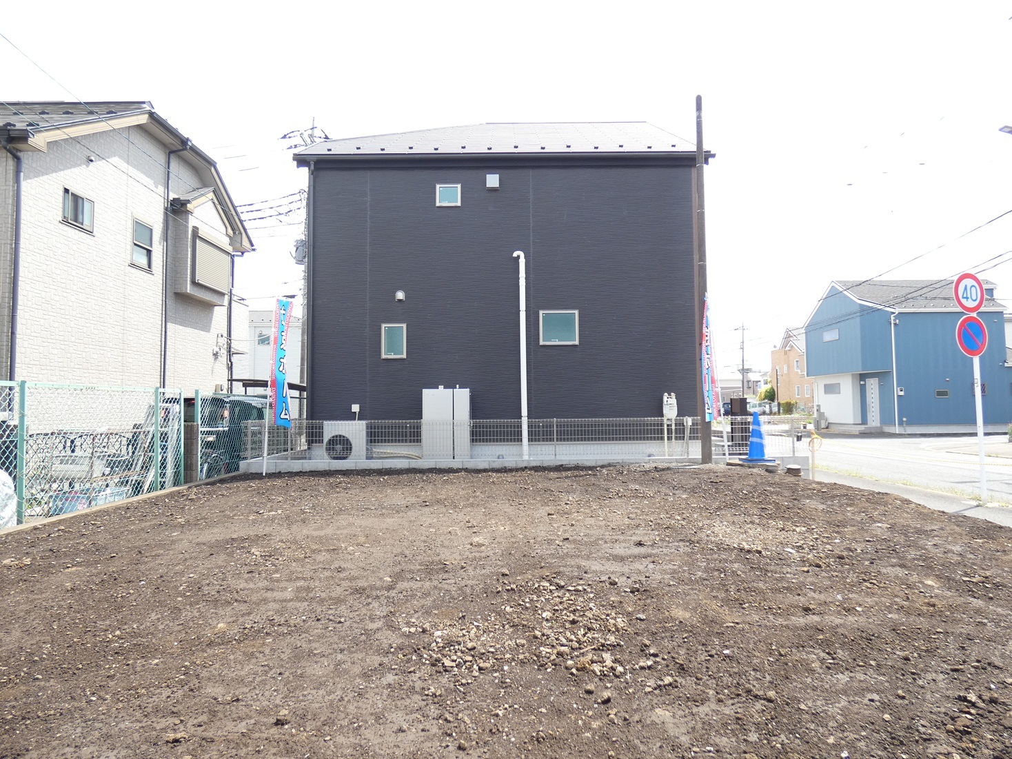 新町売地 - 宅地内北側から撮影