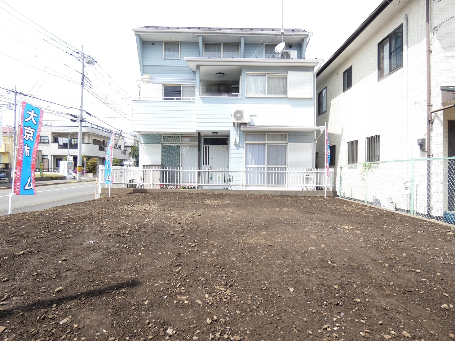 新町売地 - 宅地内南側から撮影